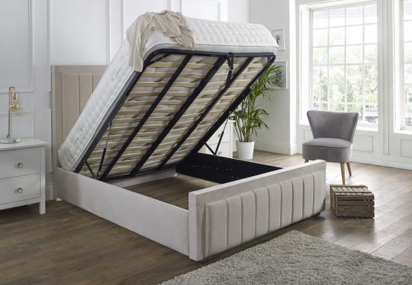 Bamper Bar Panel Bed With Optional Mattress And Storage
