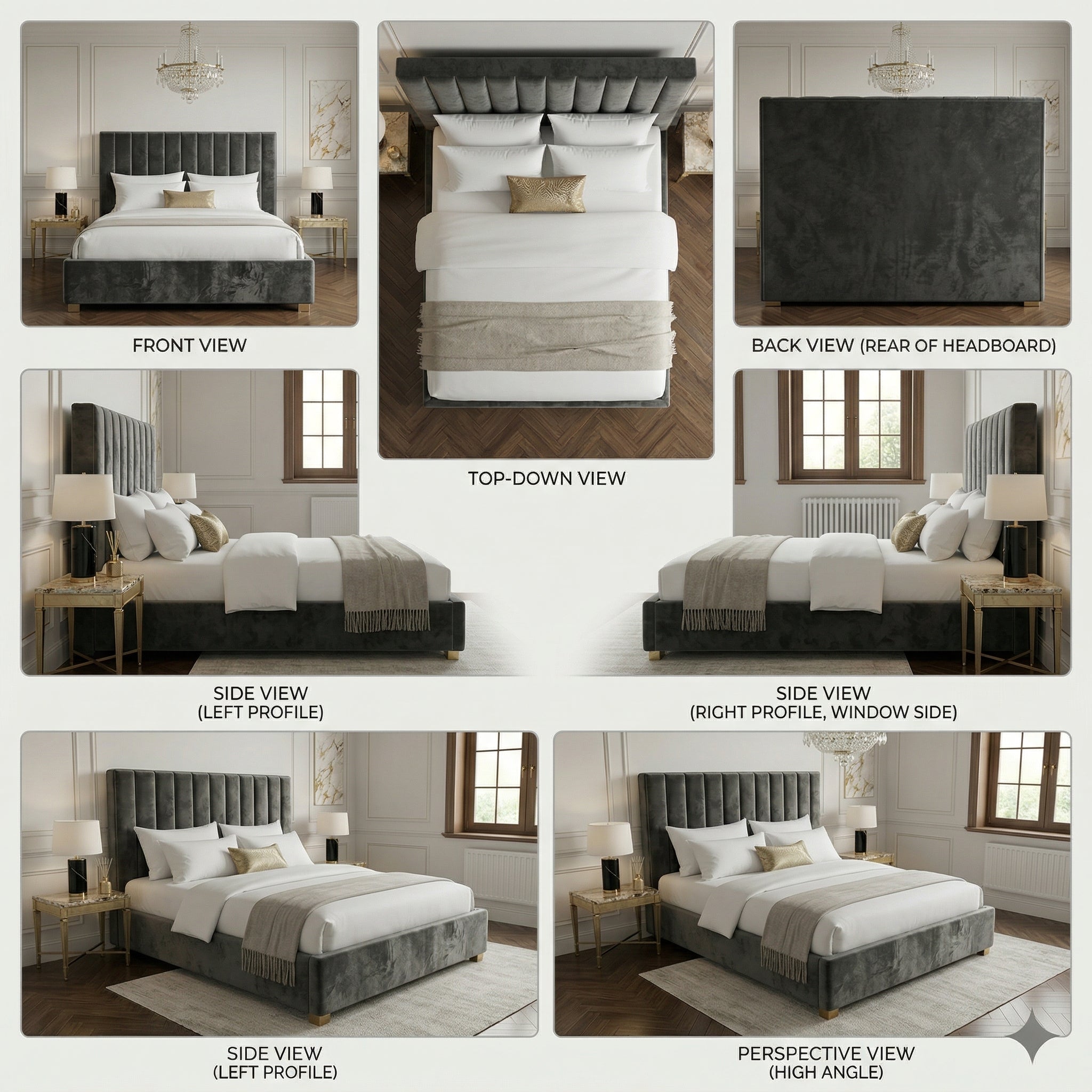 Divan Bed Gio Panel  Headboard With Optional Mattress And Storage