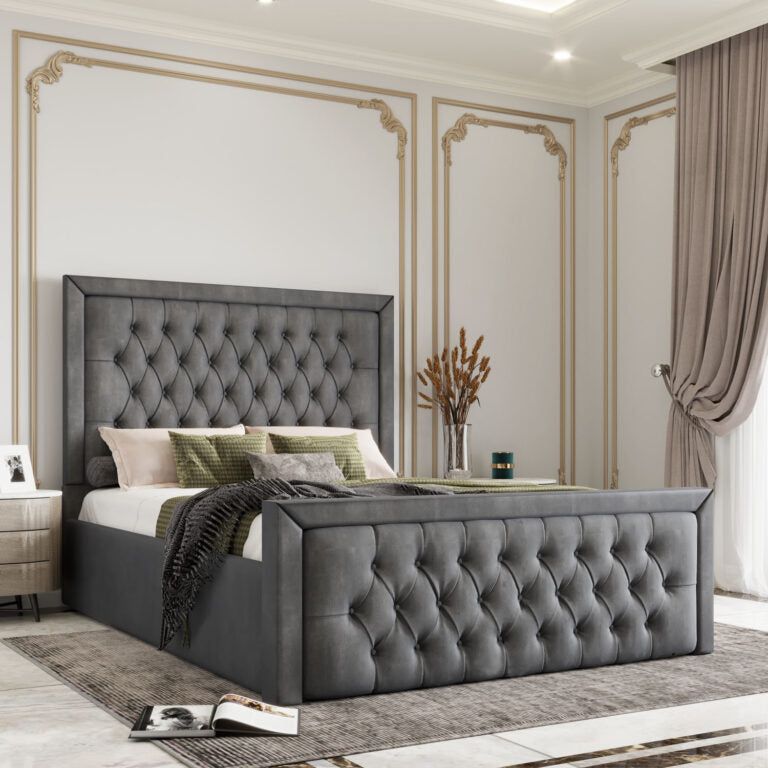 Hilton Bed With Optional Mattress And Storage