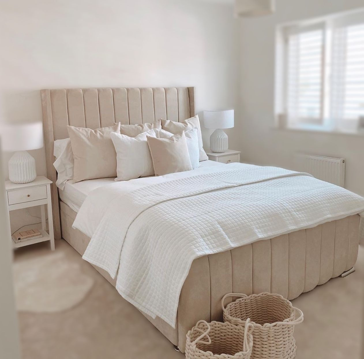 Winged Bed Frame – Includes Mattress & Storage