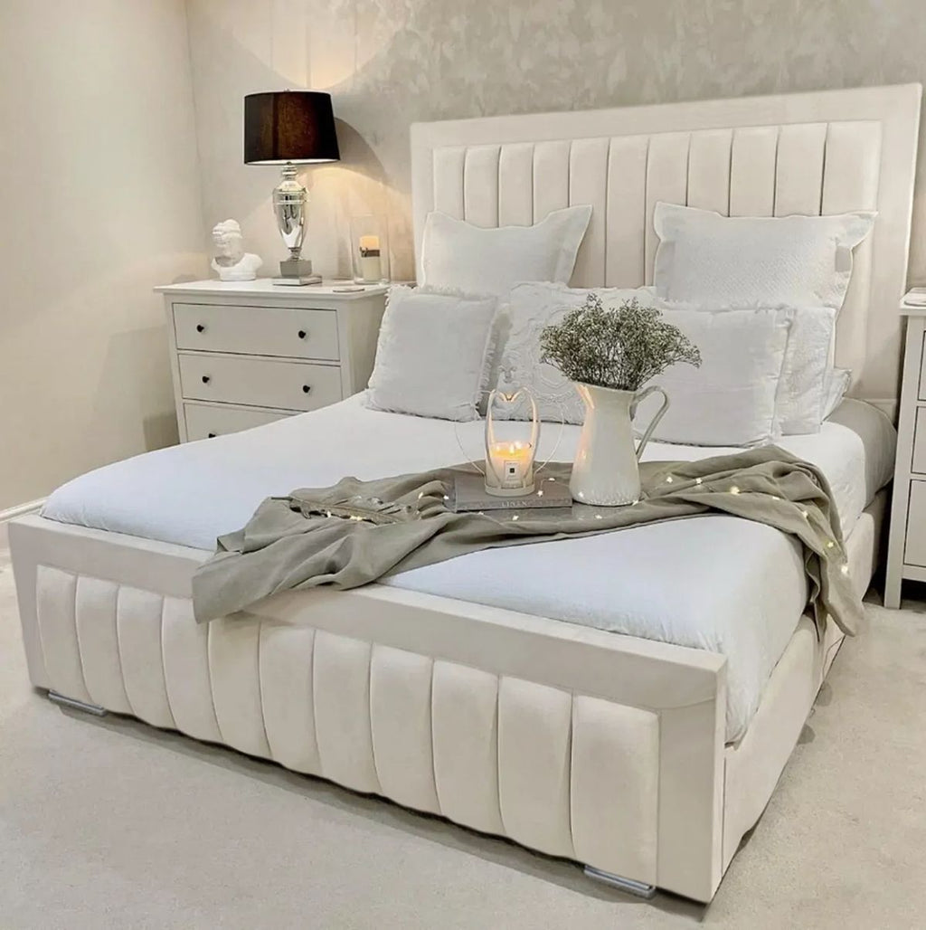 Bamper Bar Panel Bed With Optional Mattress And Storage