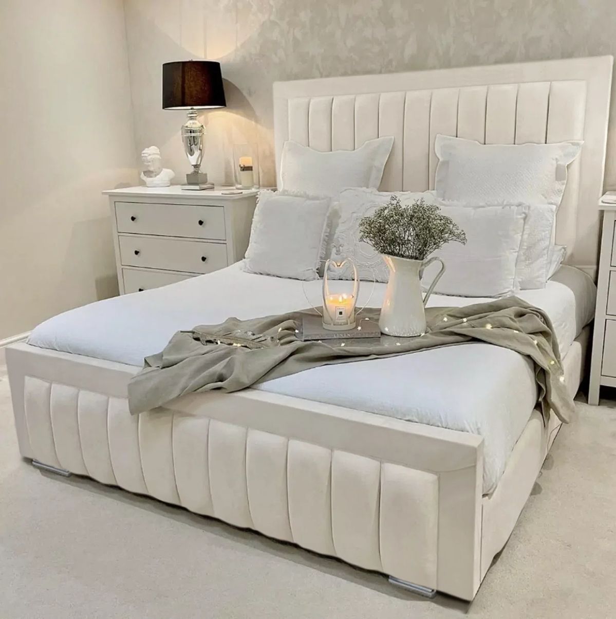 Bamper Bar Panel Bed With Optional Mattress And Storage