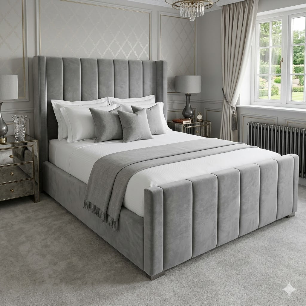 Winged Bed Frame – Includes Mattress & Storage