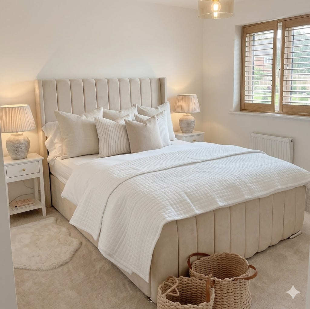 Winged Bed Frame – Includes Mattress & Storage