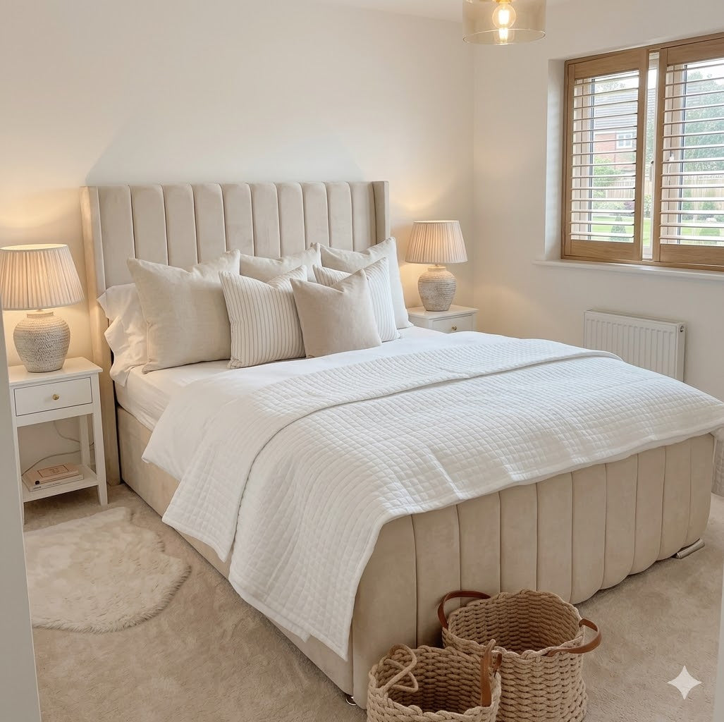 Winged Bed Frame – Includes Mattress & Storage